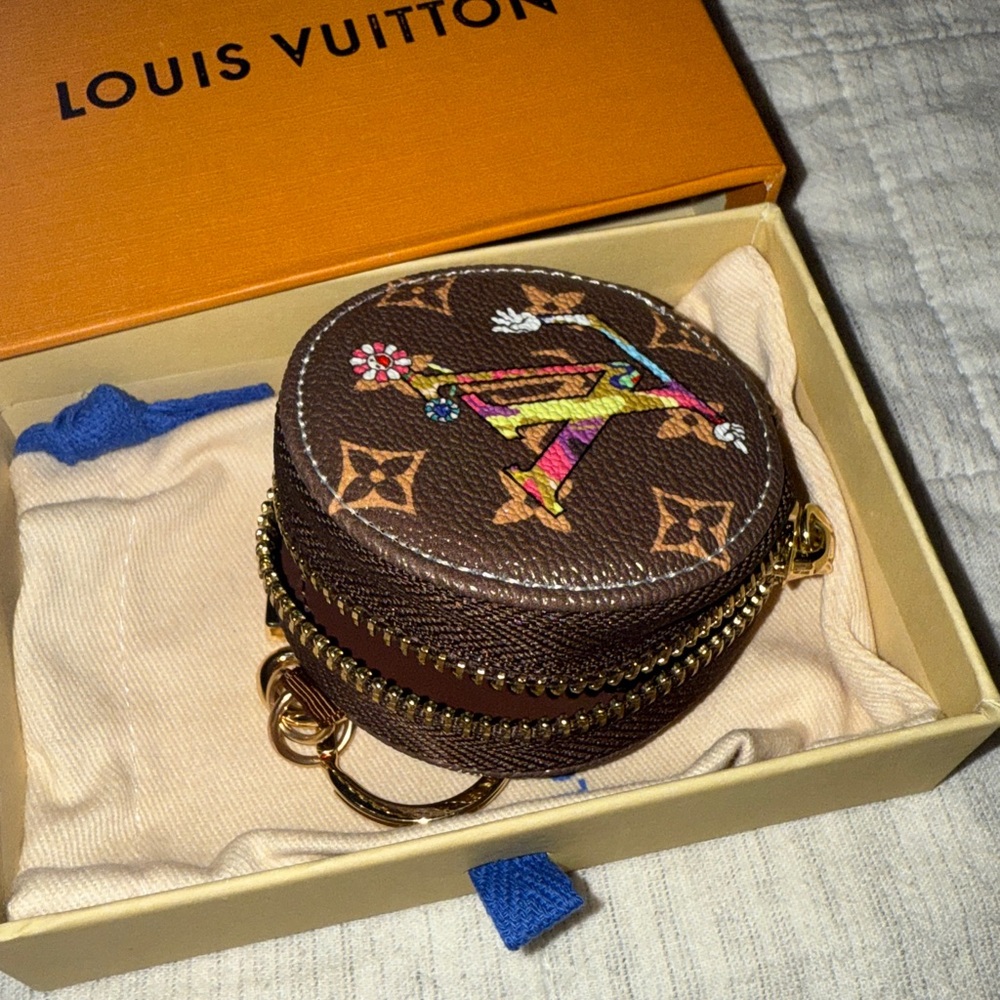 Louis Vuitton Brown Monogram Round Coin Purse